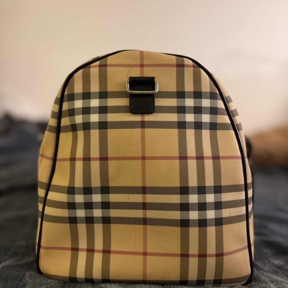 Burberry Nova Check Boston Bag OG Burberry Design Absolute Classic & Authentic - Picture 14 of 15